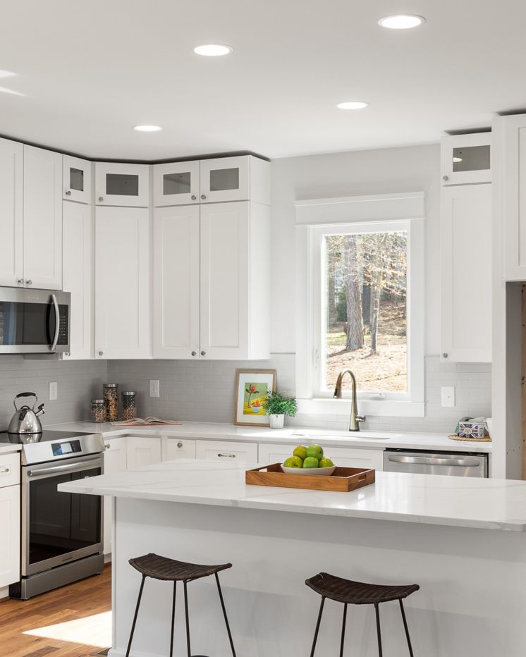 Illustrative photo: a bright finished kitchen